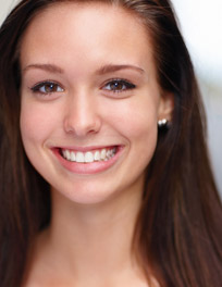 teen girl smiling